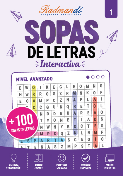 Portada de Sopas de letras interactiva 1