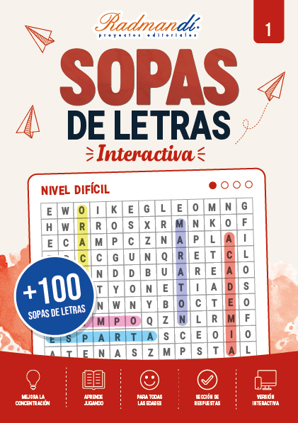 Portada de Sopas de letras interactiva 1