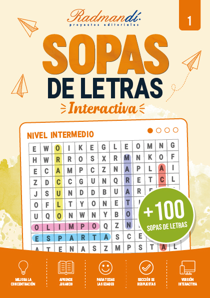Portada de Sopas de letras interactiva 1