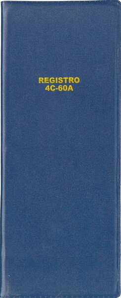 Portada de Registro de asistencia 4C-60A